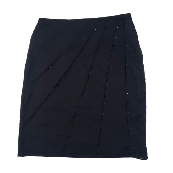August Silk Sport Black Mini Skirt with Sequence 
Women’s Size 8 NWT - Picture 1 of 8